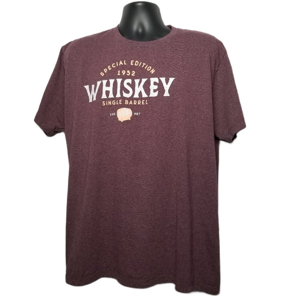 Sonoma Whiskey Graphic T Shirt Extra Large Burgundy Bar Casual Retro